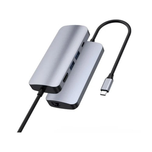 PREVO 501R notebook dock/port replicator Wired USB 3.2 Gen 1 (3.1 Gen 1) Type-C Silver