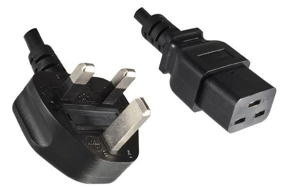 Microconnect PE090618 power cable Black 1.8 m Power plug type G C19 coupler