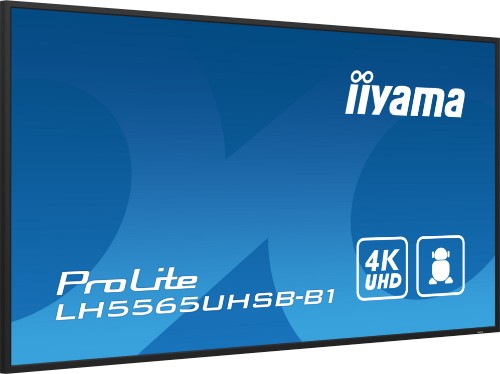 iiyama 55" Vivid-Bright Display with 4K resolution and 800cd/m² panels for illuminating communication