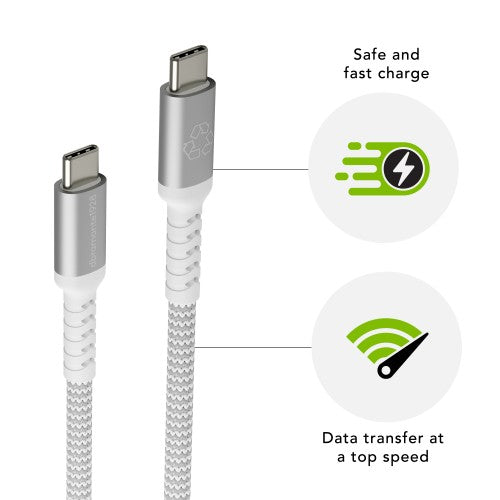 dbramante1928 re-charge Pro - BRD Cable 2.5m USB-CtoUSB-C 100W-W