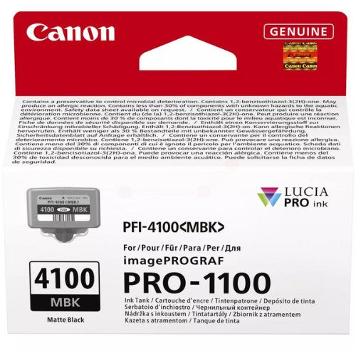 Canon 6776C001/PFI-4100MBK Ink cartridge black matt 80ml for Canon IPF PRO-1100