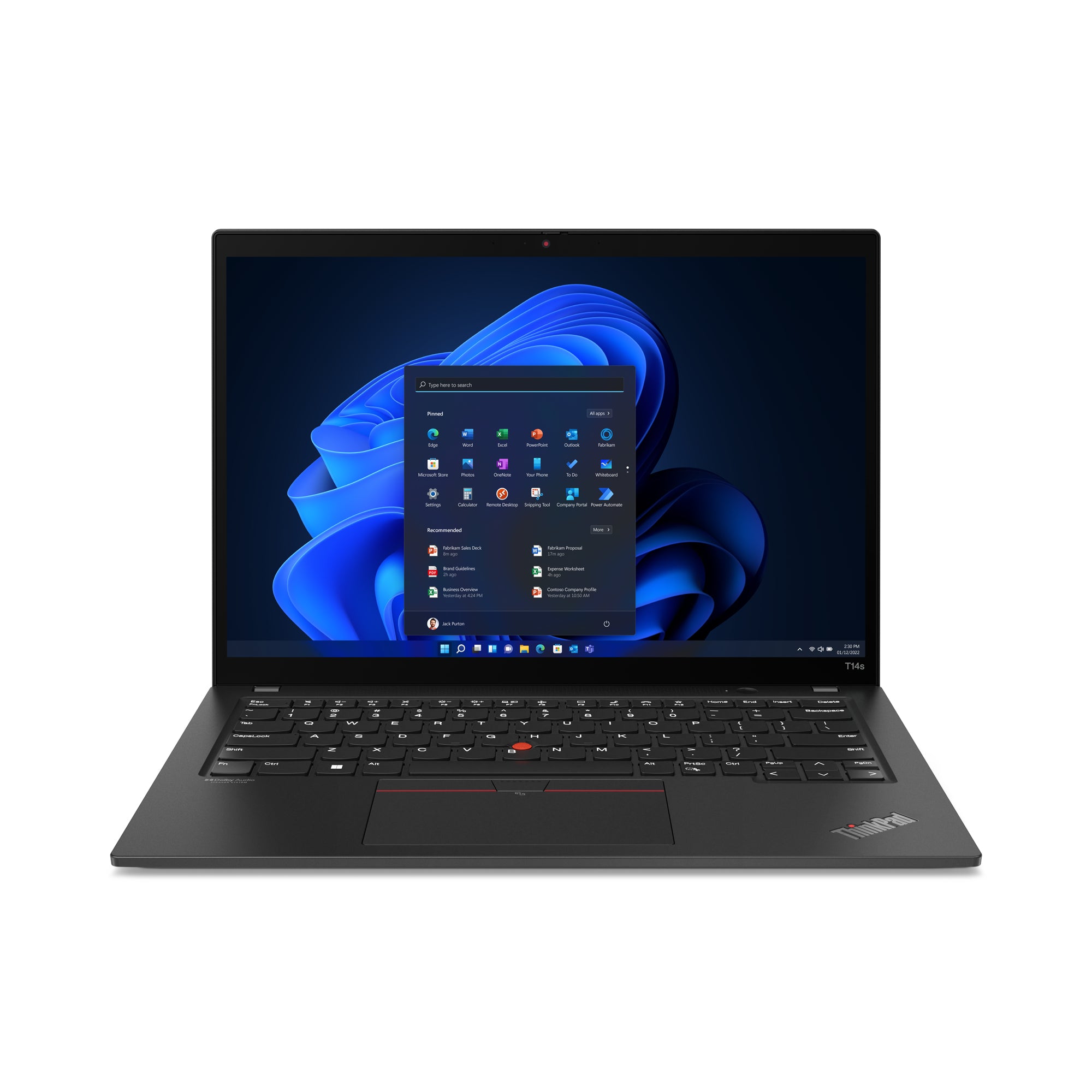 Lenovo ThinkPad T14s Gen 3 (Intel) Intel® Core™ i7 i7-1260P Laptop 35.6 cm (14") WUXGA 16 GB LPDDR5-SDRAM 512 GB SSD Wi-Fi 6E (802.11ax) Windows 11 Pro Black