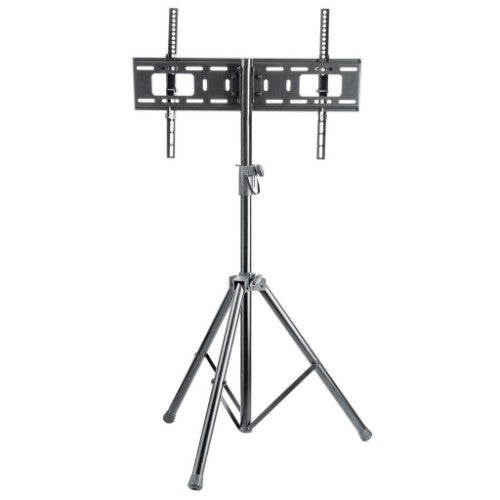 Manhattan Tripod Floor Mount for TV & Monitors, Stand Assembly, For screens: 37" to 65", VESA compatibility: all between 200x200 to 600x400mm - check the dimensions of the four mounting holes on back of screen to ensure it fits, Max 35kg, Black, LFD, Brac