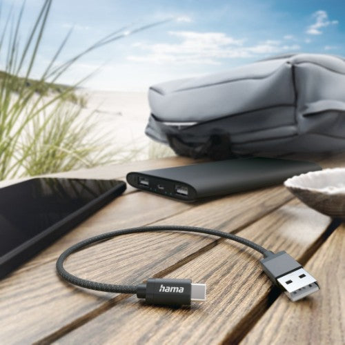 Hama 00201600 USB cable USB 2.0 0.2 m USB A USB C 0.48 Gbit/s Black