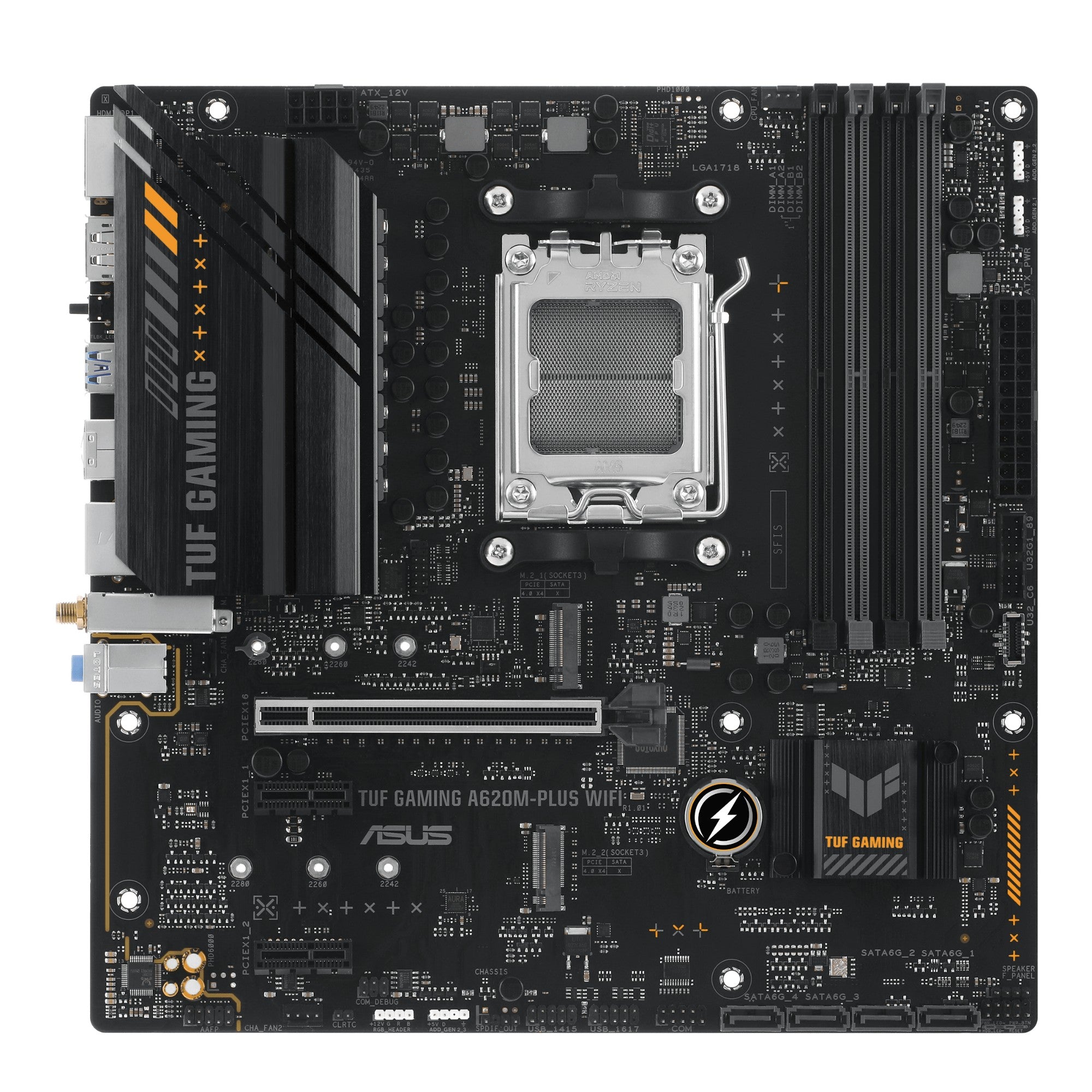 ASUS TUF GAMING A620M-PLUS WIFI AMD A620 Socket AM5 micro ATX