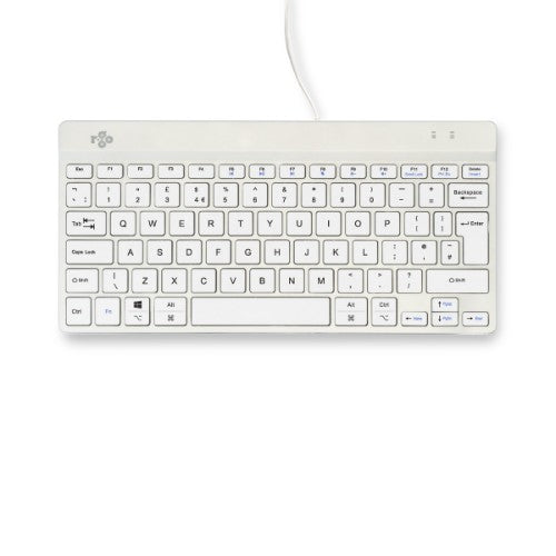 R-Go Tools Ergonomic keyboard R-Go Compact Break, compact keyboard with break software, QWERTY (UK), wired, white