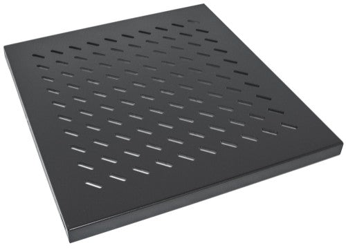 Intellinet 19" Fixed Shelf, 1U, 525mm Depth, Max 50kg, Black