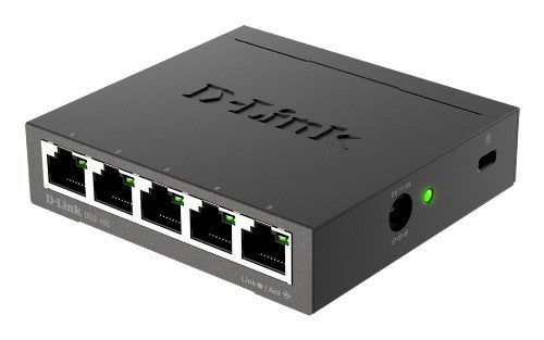 D-Link DGS-105 Unmanaged L2 Gigabit Ethernet (10/100/1000) Black