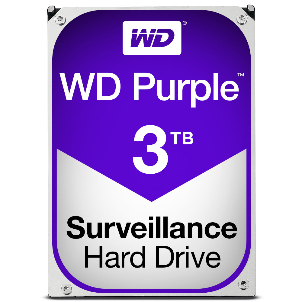 Western Digital Purple internal hard drive 3 TB 5400 RPM 64 MB 3.5" Serial ATA III