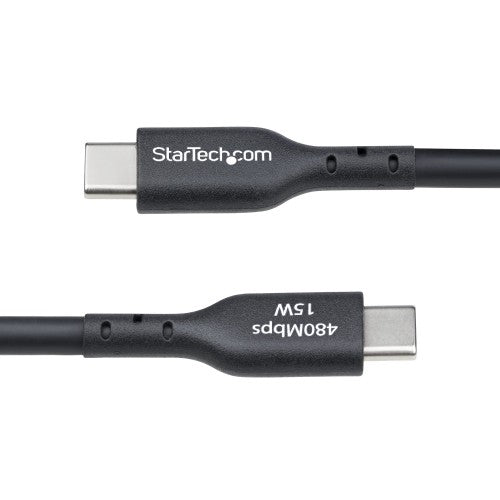 StarTech.com 4m (13ft) USB-A to USB-C Charging Cable, Charge & Sync, 3A, USB 2.0, TPE Jacket - Black USB Charging Cord