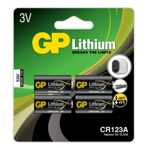 GP Batteries Lithium CR 123A Single-use battery CR123A Lithium-Manganese Dioxide (LiMnO2)
