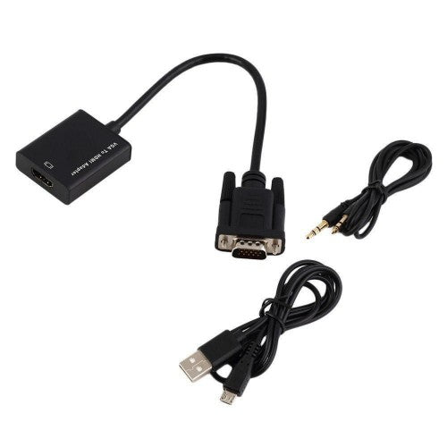 Microconnect MONGGHDMI video cable adapter 0.3 m VGA (D-Sub) HDMI Black