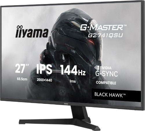 iiyama G-MASTER Get ahead with the 27" G2741QSU-B1 Black Hawk monitor with IPS Panel Technology and 1ms MPRT