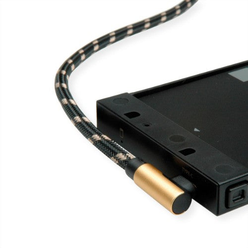 ROLINE 11.02.9061 USB cable USB 2.0 1.8 m USB A USB C Black, Gold