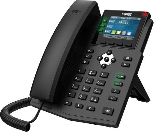Fanvil X3U IP phone Black 6 lines LCD