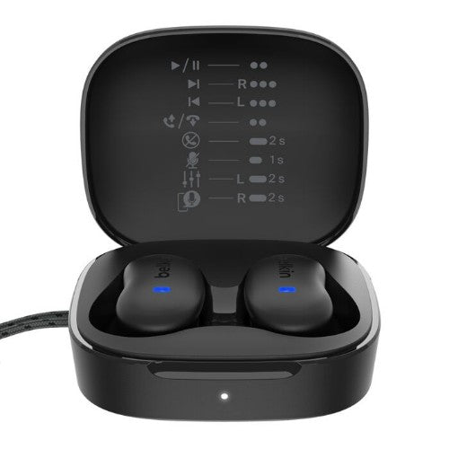 Belkin SoundForm Anywhere Headset Wired & Wireless In-ear Calls/Music USB Type-C Bluetooth Black