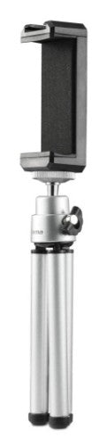 Hama Fancy 2in1 Mini Tripod for Mobile Phone & Camera (¼), Travel Tripod, 16cm, silver