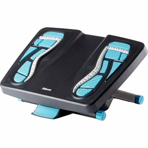 Fellowes Foot Rest Under Desk - Energizer Foot Support Ergonomic Foot Rest with 3 Height Adjustable Positions & Massage Textured Surface - Foot Rest Stool for Office & Home - Charcoal
