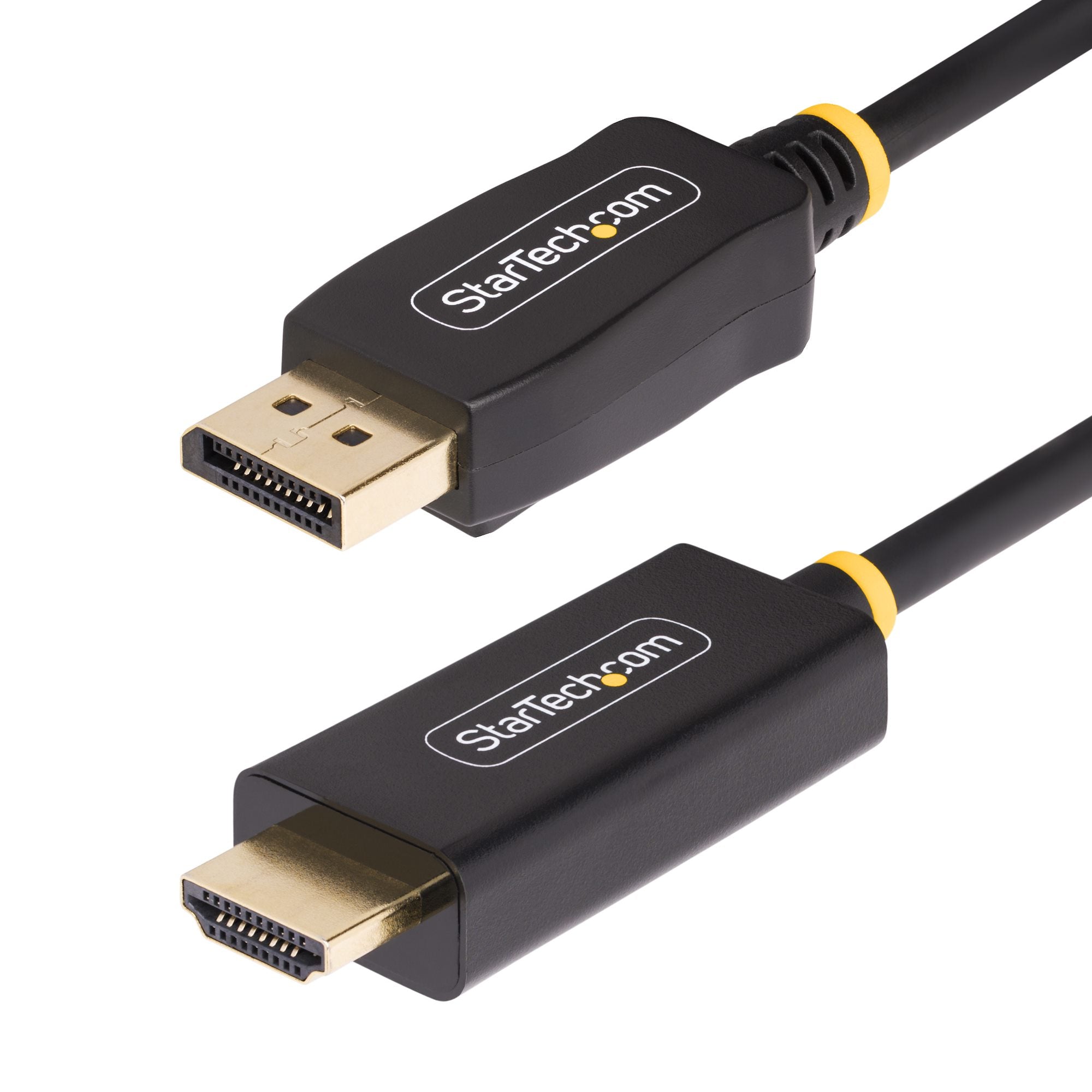 StarTech.com 9.8ft (3m) DisplayPort to HDMI Adapter Cable, 4K 60Hz with HDR, DP to HDMI 2.0b, Active Video Converter, DisplayPort Desktop to HDMI Monitor