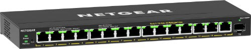 NETGEAR 16-Port High-Power PoE+ Gigabit Ethernet Plus Switch (231W) with 1 SFP port (GS316EPP) Managed Gigabit Ethernet (10/100/1000) Power over Ethernet (PoE) Black