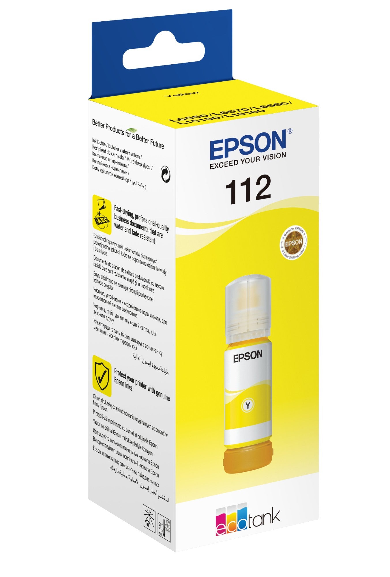 Epson C13T06C44A/112 Ink bottle yellow, 6K pages 70ml for Epson L 6400