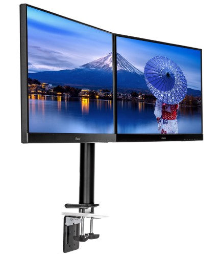 iiyama Simple and functional dual desktop arm