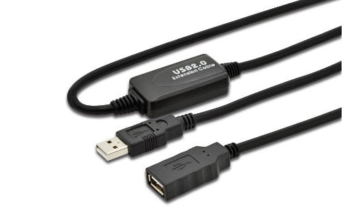 Microconnect USB2.0AAF10A USB cable USB 2.0 10 m USB A Black