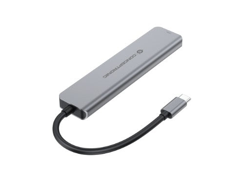 Conceptronic DONN33G 6-in-1 USB 3.2 Gen 1 Docking Station, HDMI, USB-A 5Gbps x 2, USB-C 5Gbps x 2, 100W USB PD