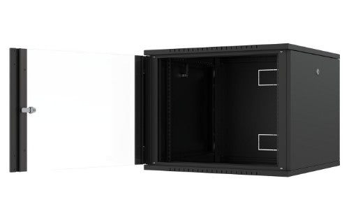Lanview RWF09U66BL rack cabinet 9U Wall mounted rack Black