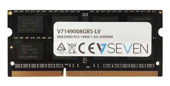 V7 8GB DDR3 PC3-14900 - 1866mhz SO DIMM Notebook Memory Module - V7149008GBS-LV