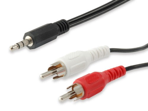 Equip 3.5mm Male to 2xRCA Male Stereo Audio Cable, 2.5m