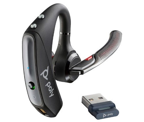HP Poly Voyager 5200 USB-A Bluetooth Headset +BT700 dongle