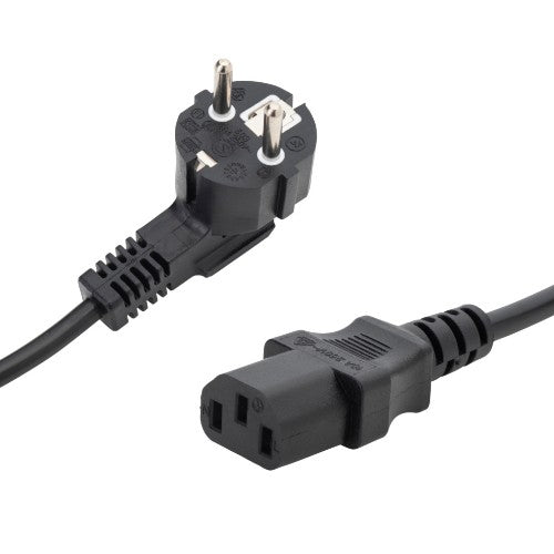 connektgear 2m European Mains Power Cable - Schuko Plug to C13 Socket