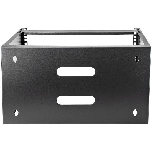 StarTech.com 6U Wall Mount Network Rack - 14 Inch Deep (Low Profile) - 19" Patch Panel Bracket for Shallow Server and IT Equipment, Network Switches - 44lbs/20kg Weight Capacity, Black