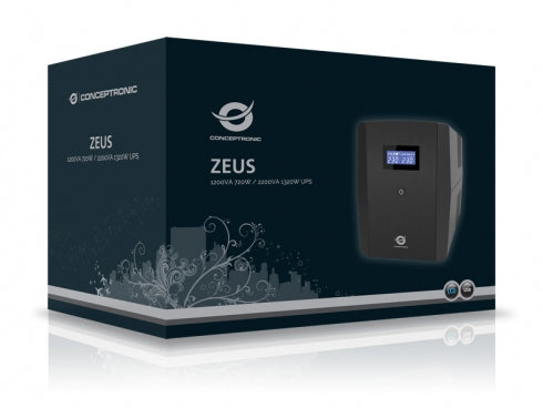 Conceptronic ZEUS 1200VA 720W UPS, IEC socket