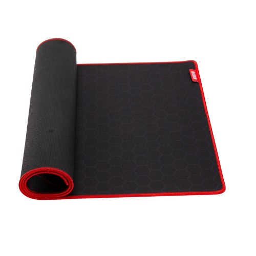 Marvo G48 Gaming Mouse Pad, X-Large 900x400x3mm, Soft Microfiber Surface for speed and control with Non-Slip Rubber Base and Stitched Edges, Black and Red Black, Red