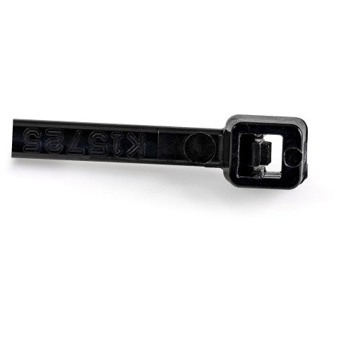 StarTech.com 1000-Pack 6"(15cm) Cable Ties - 1/8"(3.6mm) wide, 1-3/8"(39mm) Bundle Diameter, 40lb(18kg) Tensile Strength, Nylon Self Locking Zip Ties with Curved Tip, UL Listed, Black - TAA