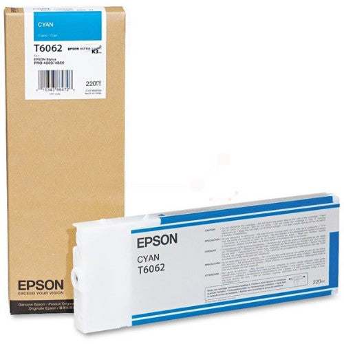 Epson C13T606200/T6062 Ink cartridge cyan 220ml for Epson Stylus Pro 4800/4880