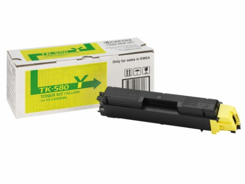 Kyocera 1T02KTANL0/TK-580Y Toner yellow, 2.8K pages ISO/IEC 19798 for Kyocera FS-C 5150