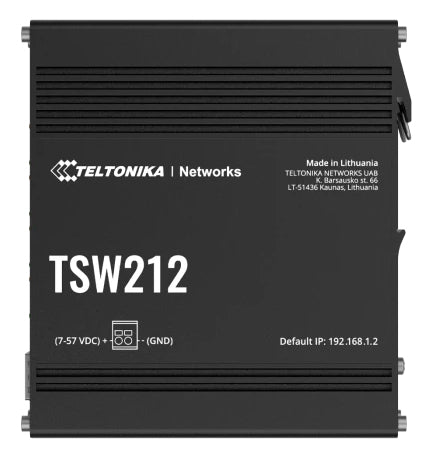 Teltonika TSW212 Managed L2 Gigabit Ethernet (10/100/1000) Black