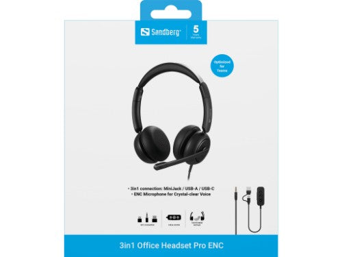 Sandberg 3in1 Office Headset Pro ENC