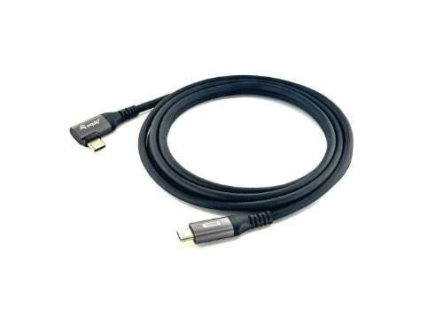 Equip USB 2.0 C to C 90° angled Cable, M/M, 3.0m, 100W with Emark chispet
