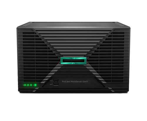 HPE ProLiant MicroServer Gen11 E-2434 4c 32GB-U 4LFF-NHP 2x4TB HDD 180W External PS EMEA Cmp Mod Svr