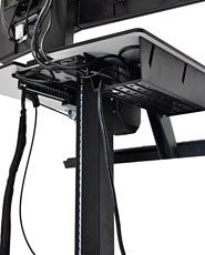 Ergotron WorkFit-C, Single LD Sit-Stand Workstation Black, Grey Multimedia cart