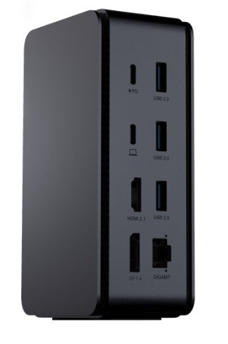 ProXtend USB4 Dual 8K Docking Station, Dark Silver