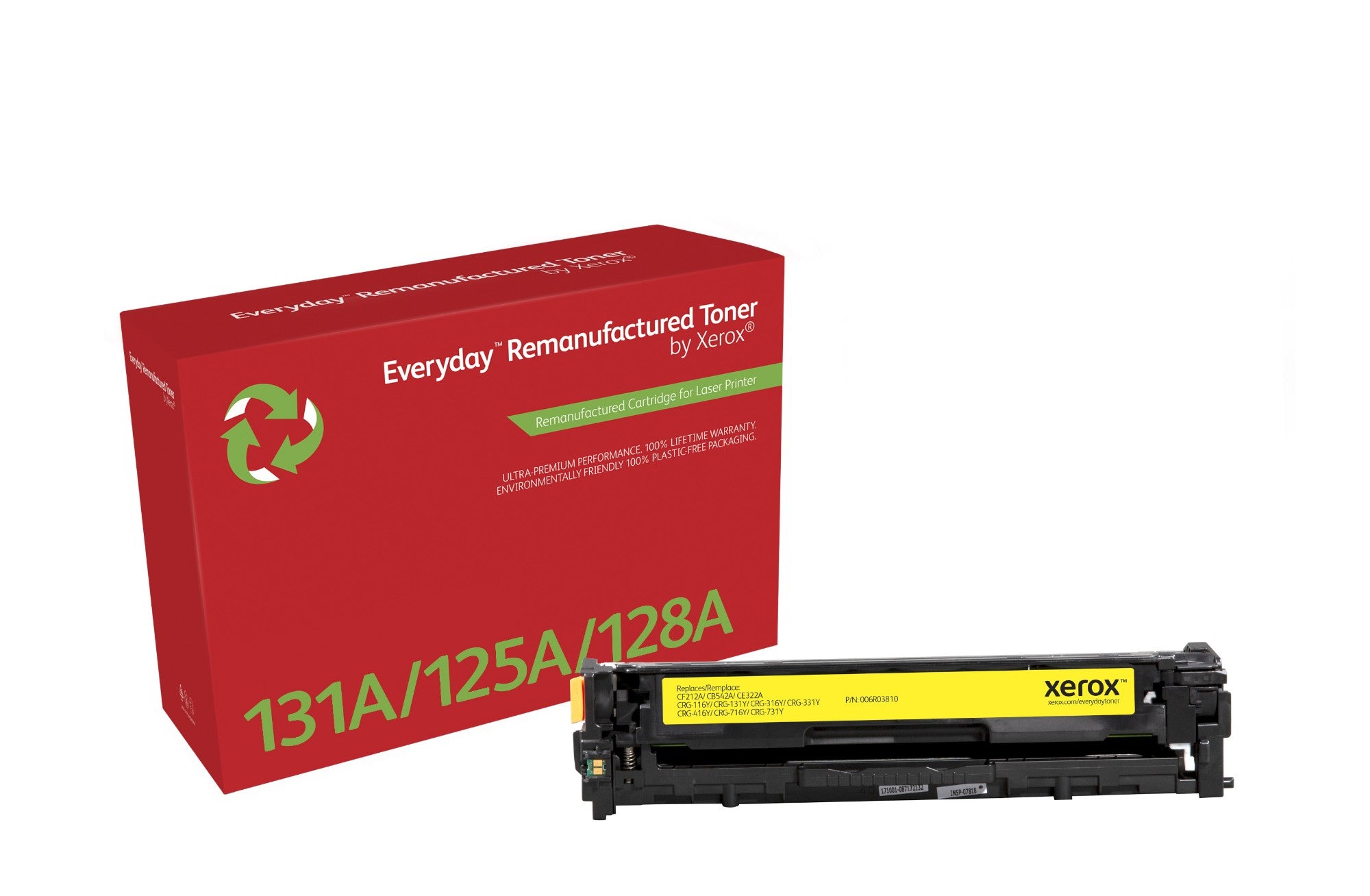 Xerox 006R03810 Toner cartridge yellow, 1.8K pages (replaces Canon 716Y 731Y HP 125A/CB542A 128A/CE322A 131A/CF212A) for Canon LBP-5050/7110/MF 620/HP CLJ CP 1210/HP Pro 200