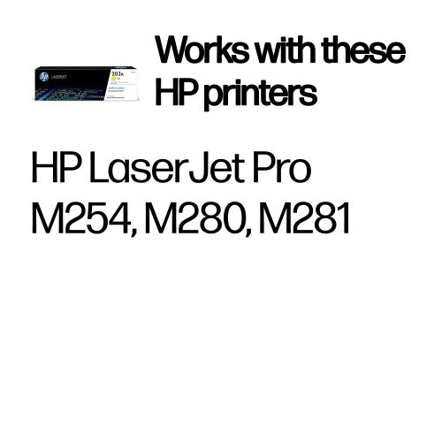HP CF542A/203A Toner cartridge yellow, 1.3K pages ISO/IEC 19798 for HP Pro M 254