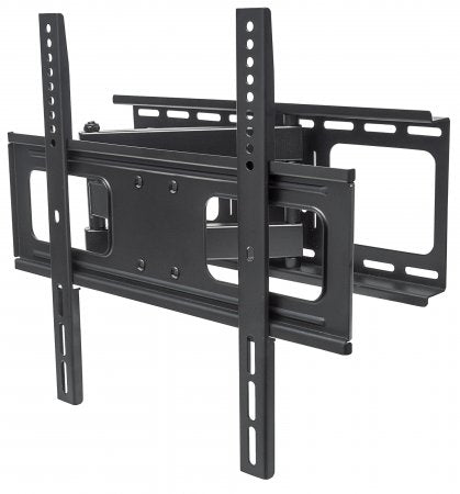 Manhattan Wall Mount for TV & Monitors (Full Motion), For screens 32" to 55", VESA compatability: all between 200x200mm and 400x400mm - check the dimensions of the four mounting holes on back of screen to ensure it fits, Max 50kg, Black, Bracket, Lifetime