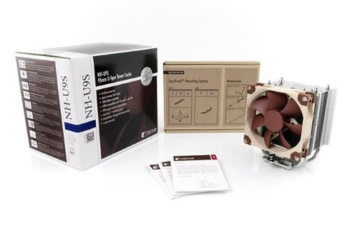 Noctua NH-U9S computer cooling system Processor Cooler 9.2 cm Brown, Metallic