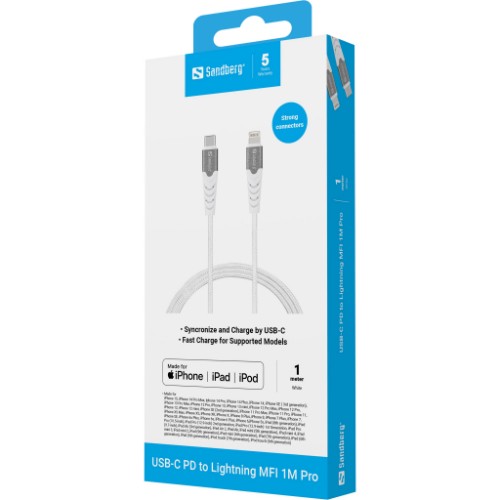 Sandberg USB-C PD to Lightning MFI 1M PRO